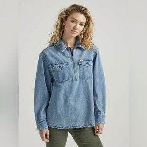 Lee Denim Zip Up Vintage Shirt